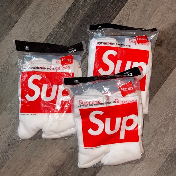 Supreme Other - Supreme Hanes Socks - 4 Pack 6-12